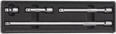 GearWrench - 3/8" Drive Socket Extension Set - 4 Pieces, Includes 1-1/2, 3, 6, 12" Lengths - All Tool & Supply