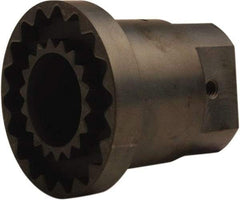 TB Wood's - 5/8" Bore, 3/16" x 3/32" Keyway Width x Depth, 2.46" Hub, 4 Flexible Coupling Hub & Flange - 2.46" OD, 2-1/2" OAL, Sintered Steel, Order 2 Hubs, 2 Flanges & 1 Sleeve for Complete Coupling - All Tool & Supply