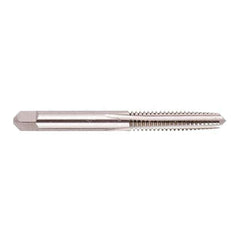 Regal Cutting Tools - 1/4-28 UNF 3B 4 Flute Bright Finish Solid Carbide Straight Flute Standard Hand Tap - Plug, Right Hand Thread, 2-1/2" OAL, 1" Thread Length, H3 Limit, Oversize - Exact Industrial Supply