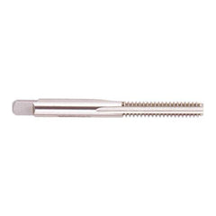 Regal Cutting Tools - #10-24 UNC 2B 4 Flute Bright Finish Solid Carbide Straight Flute Standard Hand Tap - Bottoming, Right Hand Thread, 2-3/8" OAL, 7/8" Thread Length, H3 Limit, Oversize - Exact Industrial Supply