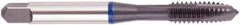 Regal Cutting Tools - 1-8 UNC, 3 Flute, Oxide Finish, Vanadium High Speed Steel Spiral Point Tap - Plug Chamfer, Right Hand Thread, 5-1/8" OAL, 1-1/2" Thread Length, 0.8" Shank Diam, 3B Class of Fit, Series Triple Crown - Exact Industrial Supply