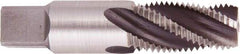 Regal Cutting Tools - 1/2-14 NPT, 4 Flutes, Taper Chamfer, Bright Finish, High Speed Steel, Spiral Flute Pipe Tap - Right Hand Flute, 11/16" Shank Diam, 1-3/8" Thread Length, 0.5790" Projection, 5/8" Square Size, - All Tool & Supply