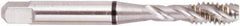 Regal Cutting Tools - M18x2.50 Metric 4 Flute Modified Bottoming Spiral Flute Tap - High Speed Steel, Bright Finish, 4-1/32" OAL, Right Hand Flute, Right Hand Thread, D7, Series Triple Crown - All Tool & Supply