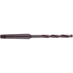 National Twist Drill - 2-1/2", 5MT 118° Point High Speed Steel Taper Shank Drill Bit - All Tool & Supply