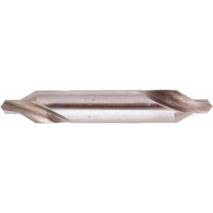 National Twist Drill - #1 Plain Cut 60° Incl Angle High Speed Steel Combo Drill & Countersink - All Tool & Supply