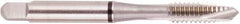 Regal Cutting Tools - M16x1.50 Metric, 3 Flute, Bright Finish, High Speed Steel Spiral Point Tap - Plug Chamfer, Right Hand Thread, 3-13/16" OAL, 1.083" Thread Length, 0.48" Shank Diam, Series Triple Crown - Exact Industrial Supply