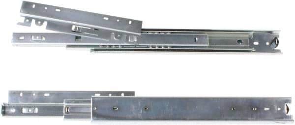 Knape & Vogt - 12" Slide Length, 12" Travel Length, Steel Drawer Slide - 9-1/2" Wide, 3-1/2" High, 200 Lb Capacity at Full Extension, Zinc Finish - All Tool & Supply