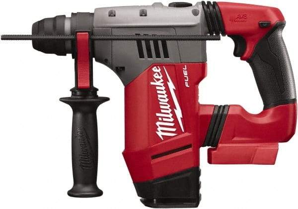 Milwaukee Tool - 18 Volt 1-1/8" SDS Plus Chuck Cordless Rotary Hammer - 0 to 5,000 BPM, 0 to 1,300 RPM, Reversible - All Tool & Supply