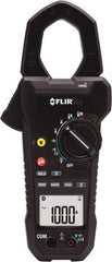 FLIR - CM78, CAT IV, Digital True RMS Clamp Meter with 1.7" Clamp On Jaws - 1000 VAC/VDC, 1000 AC/DC Amps, Measures Voltage, Capacitance, Current, Frequency, Resistance, Temperature - All Tool & Supply