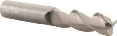 SGS - 3/8", 3 Flute, Single End, Solid Carbide, 0.06" Corner Radius End Mill - 2-1/2" OAL, 38° Helix, Right Hand Flute, 1" LOC, Right Hand Cut - All Tool & Supply