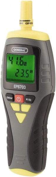 General - 14 to 122°F, 0 to 99.9% Humidity Range, Thermo-Hygrometer - All Tool & Supply