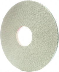 3M - 1/2" x 72 Yd Acrylic Adhesive Double Sided Tape - 31 mil Thick, Off-White, Foam Liner - All Tool & Supply