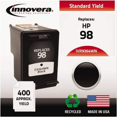 innovera - Black Inkjet Printer Cartridge - Use with HP Deskjet 5940, D4145, D4155, D4160, Officejet 6310, Photosmart 2570, 2575, 8050, C4150, C4150, C4180, D5060, D5065, D5069, D5145, D5155, D5160 - All Tool & Supply