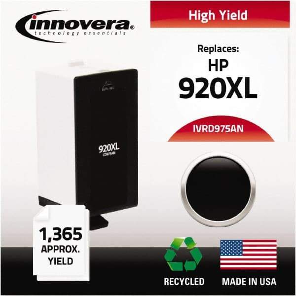 innovera - Black Inkjet Printer Cartridge - Use with HP Officejet 6000, 6000 Wireless, 6500, 6500 Wireless, Officejet Wide Format 7500A - All Tool & Supply