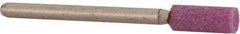 Made in USA - 3/16" Head Diam x 1/2" Thickness, W154, Cylinder End, Aluminum Oxide Mounted Point - Medium Grade - All Tool & Supply