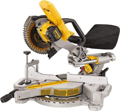 DeWALT - 4 Amp, 20 Volt, 3,750 RPM, 48° Left Single Bevel Sliding Miter Saw - 5/8" Arbor, 7-1/4" Blade Diam - All Tool & Supply