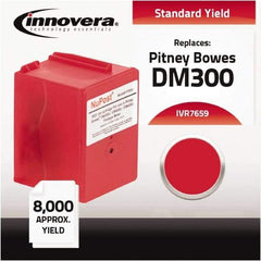 innovera - Red Ink Cartridge - Use with Pitney Bowes DM300C, DM400C, DM450C, DM475C - All Tool & Supply