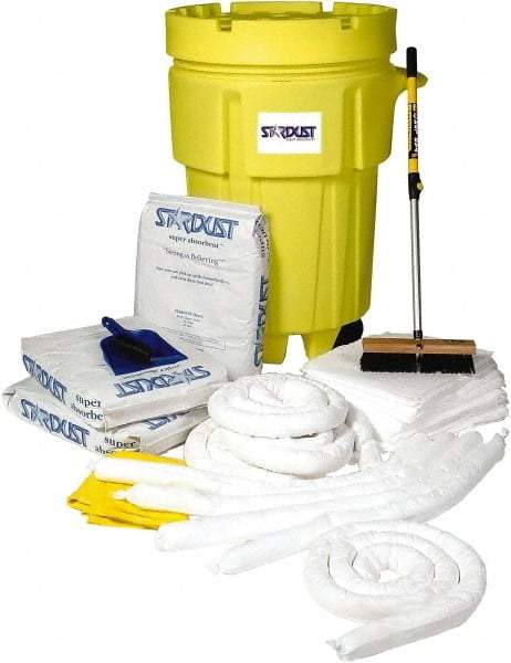 Stardust Spill Products - Spill Clean-Up System Accessory Kit Spill Kit - 95 Gal Mobile Spill Cart - All Tool & Supply