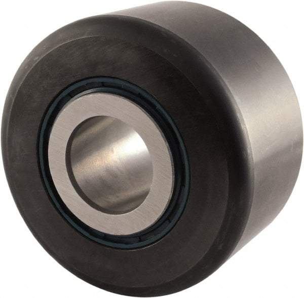 RBC Bearings - 1-1/8" Bore, 3-1/2" Roller Diam x 2" Roller Width, Carbon Steel Sealed Yoke Cam Follower - 36,100 Lb Dynamic Load Capacity, 2-1/16" Overall Width - All Tool & Supply