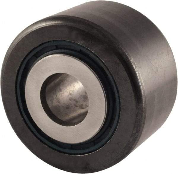 RBC Bearings - 5/8" Bore, 2-1/4" Roller Diam x 1-1/4" Roller Width, Carbon Steel Sealed Yoke Cam Follower - 12,400 Lb Dynamic Load Capacity, 1-5/16" Overall Width - All Tool & Supply