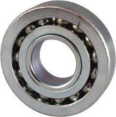 Nice - 1" Bore Diam, 2" OD, Open Unground Full Complement Radial Ball Bearing - 1/2" Wide, 1 Row, Round Bore, 1,737 Lb Dynamic Capacity - All Tool & Supply