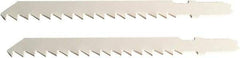 Disston - 6" Long, 6 Teeth per Inch, Carbon Steel Jig Saw Blade - Toothed Edge, 0.067" Thick, U-Shank, Raker Tooth Set - All Tool & Supply