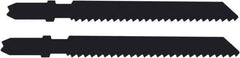 Disston - 2-3/4" Long, 10 Teeth per Inch, Carbon Steel Jig Saw Blade - Toothed Edge, 0.067" Thick, U-Shank, Raker Tooth Set - All Tool & Supply