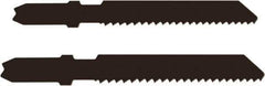 Disston - 3-1/8" Long, 12 Teeth per Inch, Carbon Steel Jig Saw Blade - Toothed Edge, 0.067" Thick, U-Shank, Raker Tooth Set - All Tool & Supply