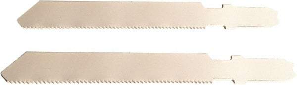 Disston - 3" Long, 24 Teeth per Inch, Bi-Metal Jig Saw Blade - Toothed Edge, 0.06" Thick, U-Shank, Raker Tooth Set - All Tool & Supply