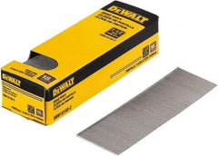 DeWALT - 18 Gauge 1-1/2" Long Finishing Nails for Power Nailers - Steel, Bright Finish, Smooth Shank, Straight Stick Collation, Brad Head, Chisel Point - All Tool & Supply