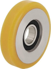 Blickle - 4 Inch Diameter x 63/64 Inch Wide, Polyurethane-Elastomer Blickle Extrathane Caster Wheel - 484 Lb. Capacity, 11/16 Inch Axle Diameter, Ball Bearing - All Tool & Supply