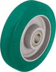 Blickle - 5 Inch Diameter x 1-31/32 Inch Wide, Polyurethane-Elastomer Blickle Softhane Caster Wheel - 990 Lb. Capacity, 25/32 Inch Axle Diameter, Ball Bearing - All Tool & Supply