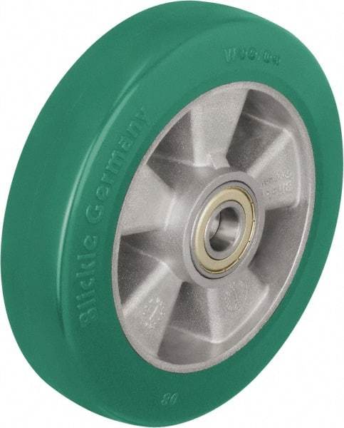 Blickle - 10 Inch Diameter x 1-31/32 Inch Wide, Polyurethane-Elastomer Blickle Softhane Caster Wheel - 1,760 Lb. Capacity, 1 Inch Axle Diameter, Ball Bearing - All Tool & Supply