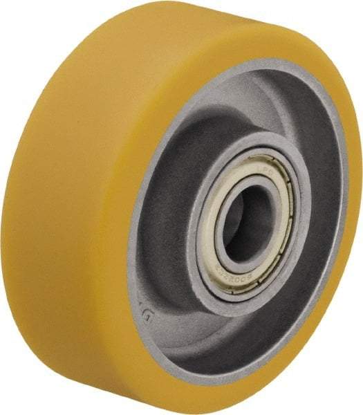 Blickle - 4 Inch Diameter x 1-37/64 Inch Wide, Polyurethane-Elastomer Blickle Extrathane Caster Wheel - 770 Lb. Capacity, 19/32 Inch Axle Diameter, Ball Bearing - All Tool & Supply