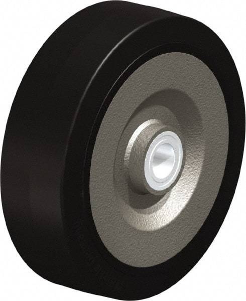 Blickle - 10 Inch Diameter x 3-9/64 Inch Wide, Solid Rubber Caster Wheel - 2,200 Lb. Capacity, 1-3/16 Inch Axle Diameter, Ball Bearing - All Tool & Supply