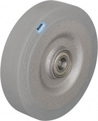 Blickle - 6-1/2 Inch Diameter x 1-31/32 Inch Wide, Solid Rubber Caster Wheel - 990 Lb. Capacity, 25/32 Inch Axle Diameter, Ball Bearing - All Tool & Supply