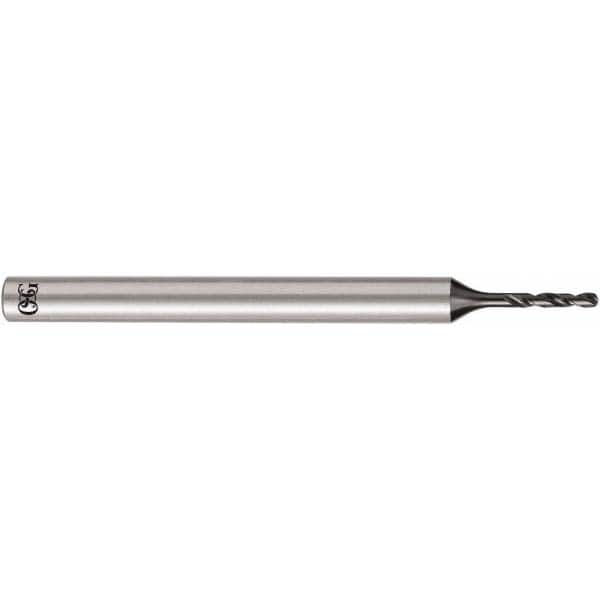 OSG - 3.36mm, 140° Point, Solid Carbide Micro Drill Bit - All Tool & Supply