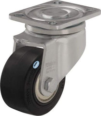 Blickle - 3" Diam x 1-29/64" Wide x 4-23/32" OAH Top Plate Mount Swivel Caster - Impact-Resistant Nylon, 770 Lb Capacity, Ball Bearing, 3-15/16 x 3-3/8" Plate - All Tool & Supply