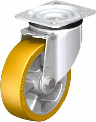 Blickle - 5" Diam x 1-9/16" Wide x 6-7/64" OAH Top Plate Mount Swivel Caster - Polyurethane-Elastomer Blickle Extrathane, 770 Lb Capacity, Ball Bearing, 3-15/16 x 3-3/8" Plate - All Tool & Supply