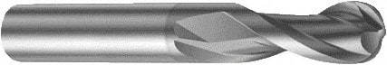 Sandvik Coromant - 3/8" Diam, 19.05mm LOC, Solid Carbide Ball End Mill - Single End, 2-1/2" OAL, 3/8" Shank Diam, Ball Flute - All Tool & Supply