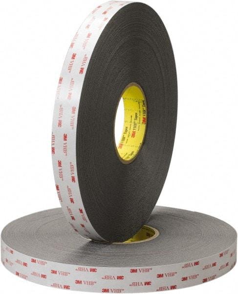 3M - 1" x 36 Yd Acrylic Adhesive Double Sided Tape - 45 mil Thick, Polyethylene Foam Liner, Series 5952WF - All Tool & Supply