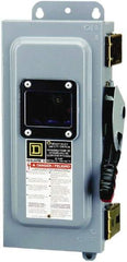 Square D - 30 Amp, 600 VAC/VDC, 3 Pole Nonfused Safety Switch - NEMA 12 & 3R, 10 hp at 600 VAC, 15 at 600 VDC (Single Phase), 30 hp at 600 VAC, 15 hp at 600 VDC (Triple Phase) - All Tool & Supply