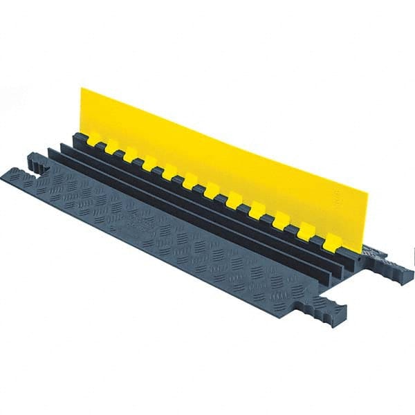 Checkers - On Floor Cable Covers Cover Material: Polyurethane Number of Channels: 3 - All Tool & Supply