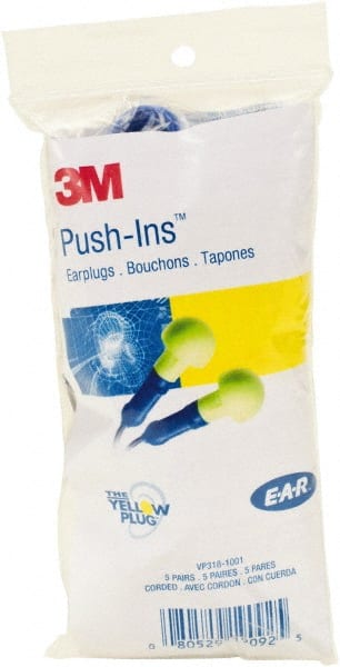 3M - Earplugs Disposable or Reusable: Disposable Style: Corded - All Tool & Supply