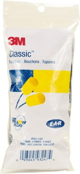 3M - Earplugs Disposable or Reusable: Disposable Style: Corded - All Tool & Supply