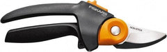 Fiskars - By-Pass Pruner - 3/4" Long Teflon Coated Steel Blade, Comfort Hand Grip Handle - All Tool & Supply