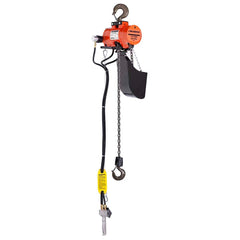 CM - Air Operated Hoists; Type: Hook Mount ; Load Capacity (Lb.): 2000.000 ; Controller: Pendant Control ; Maximum Lift Distance (Feet): 10 ; Minimum Headroom (Decimal Inch): 16.7500 ; Cubic Feet per Minute: 70.00 - Exact Industrial Supply