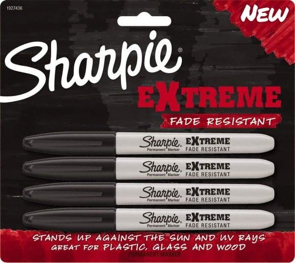 Sharpie - Black Permanent Marker - Fine Felt Tip, AP Nontoxic Ink - All Tool & Supply