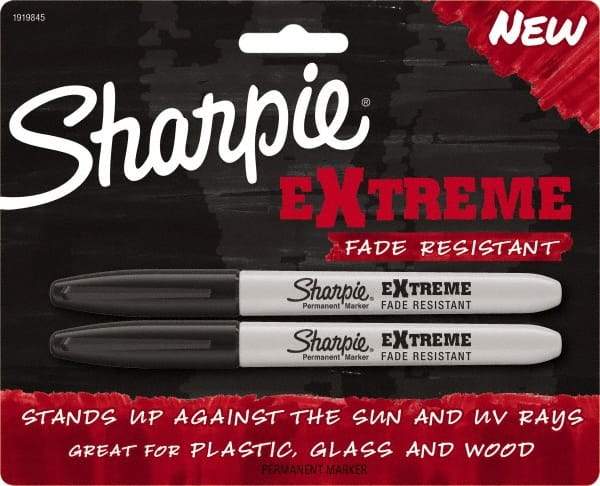 Sharpie - Black Permanent Marker - Fine Felt Tip, AP Nontoxic Ink - All Tool & Supply