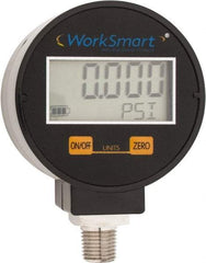 Value Collection - 2-1/2" Dial, 1/4 Thread, 0-5 Scale Range, Pressure Gauge - Lower Connection Mount, Accurate to 0.01% of Scale - All Tool & Supply